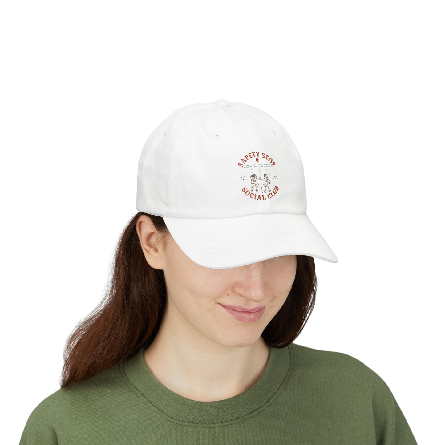 SAFETY STOP SOCIAL CLUB Scuba Cap – Vintage Motorcycle Club Embroidered Hat