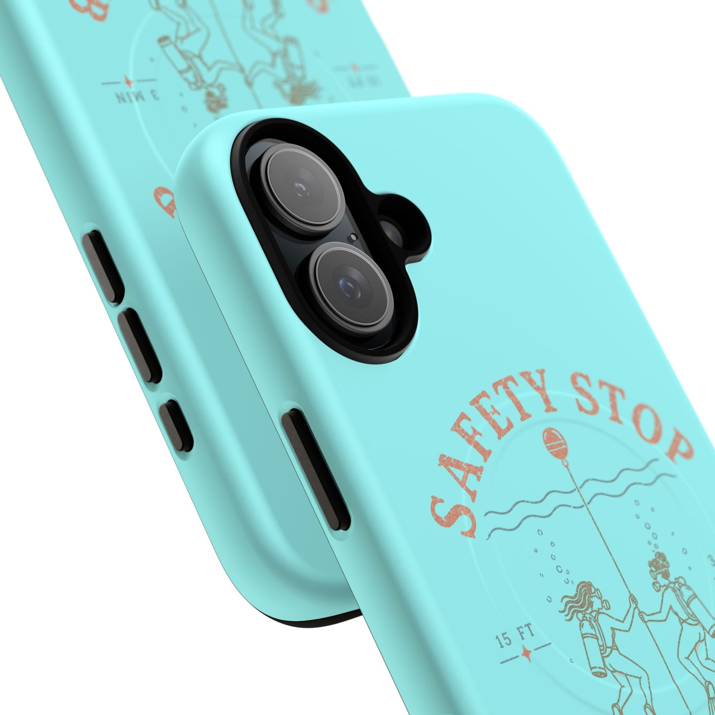SAFETY STOP SOCIAL CLUB SCUBA Phone Case — Scuba Diving Graphic Tough Magnetic Case