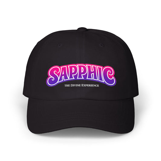 SAPPHIC Dad Cap - Rainbow Retro Pride Baseball Hat