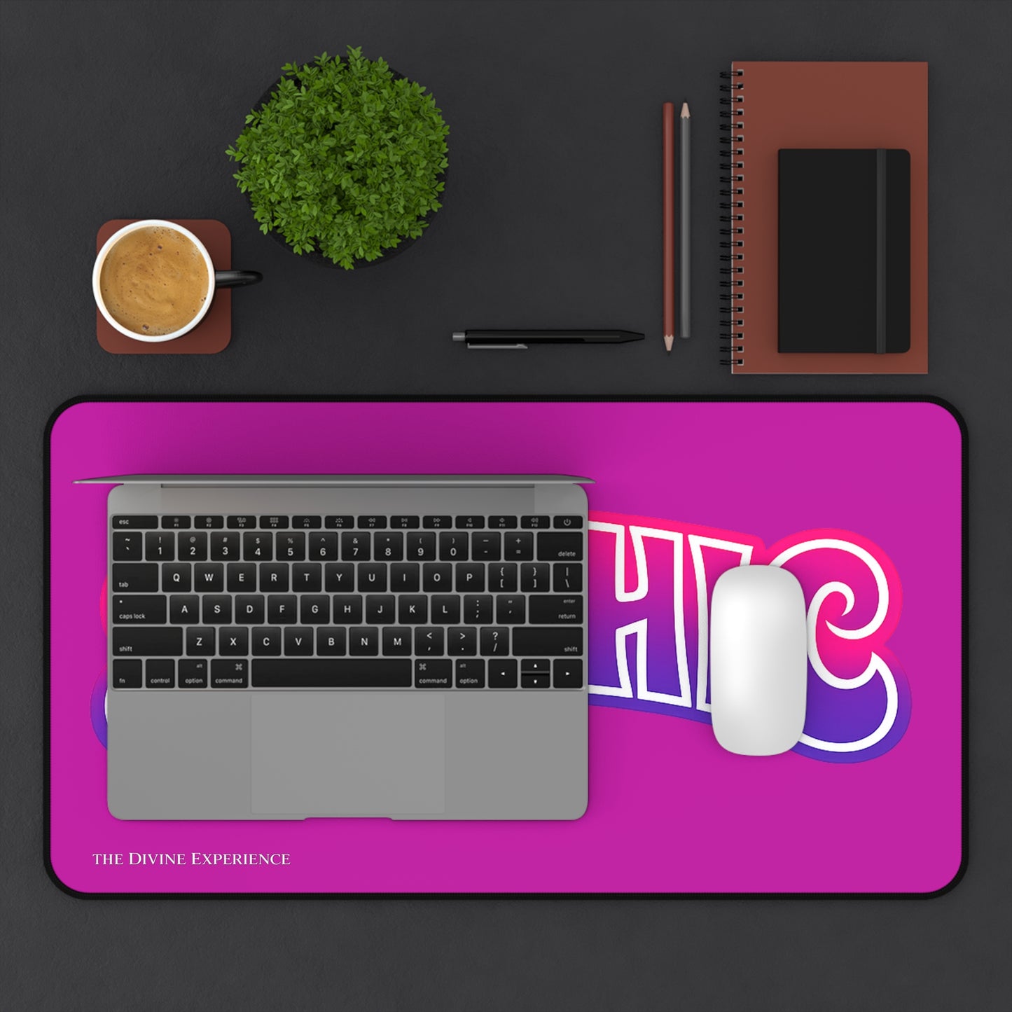 SAPPHIC Desk Mat — Pink & Purple Pride Keyboard Pad
