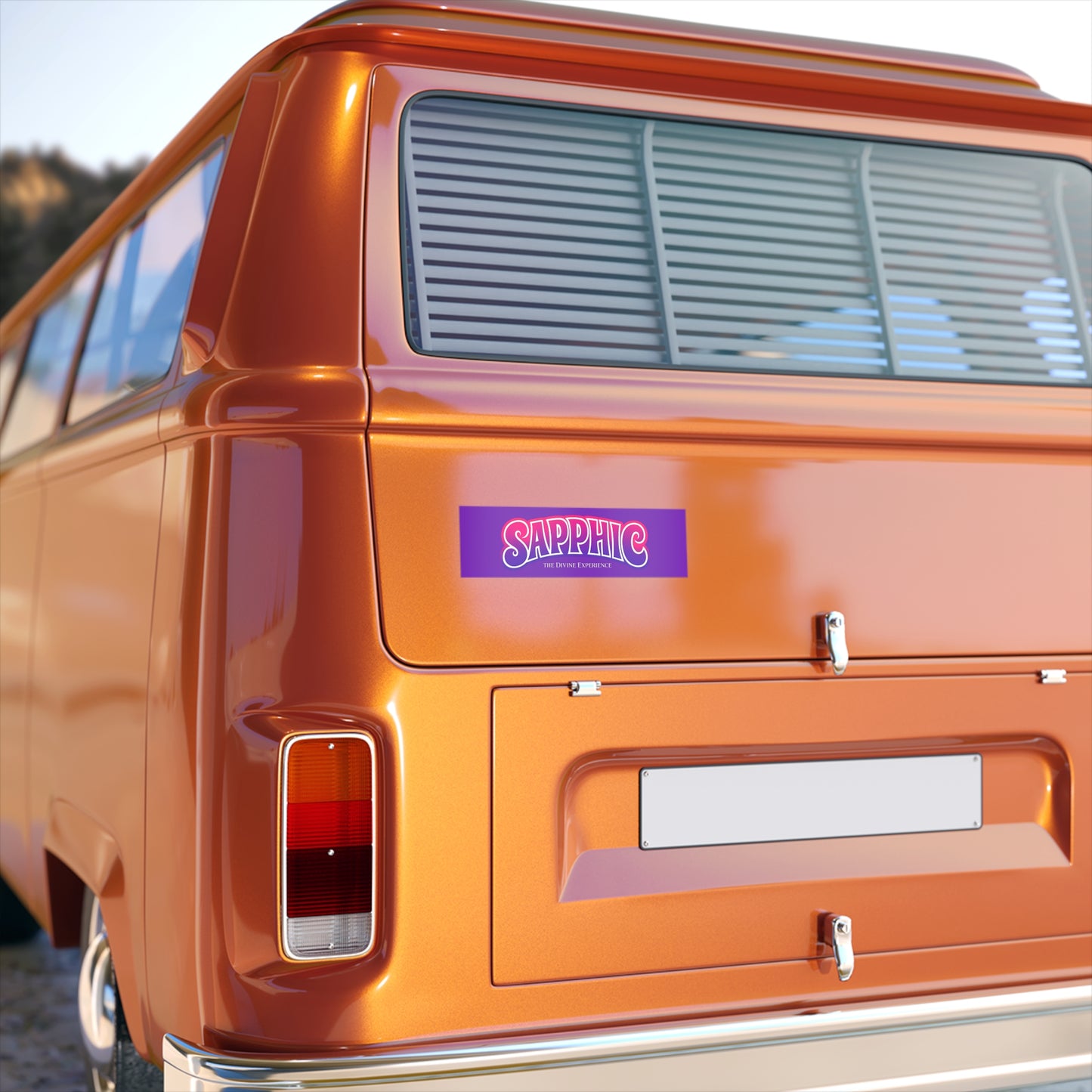 SAPPHIC Bumper Sticker — "SAPPHIC: The Divine Experience" Pride Car Decal