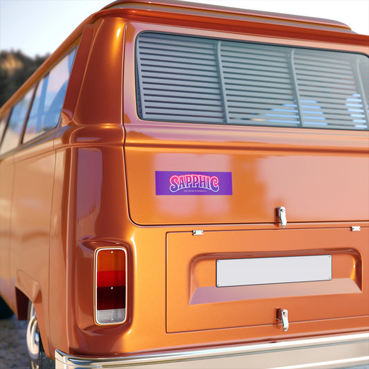 SAPPHIC Bumper Sticker — "SAPPHIC: The Divine Experience" Pride Car Decal
