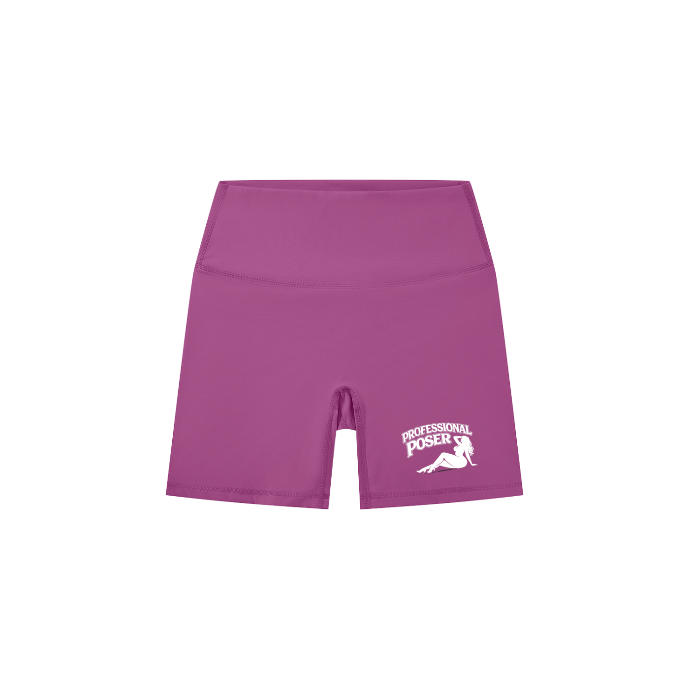 PROFESSIONAL POSER Women's High-Waisted Biker Shorts