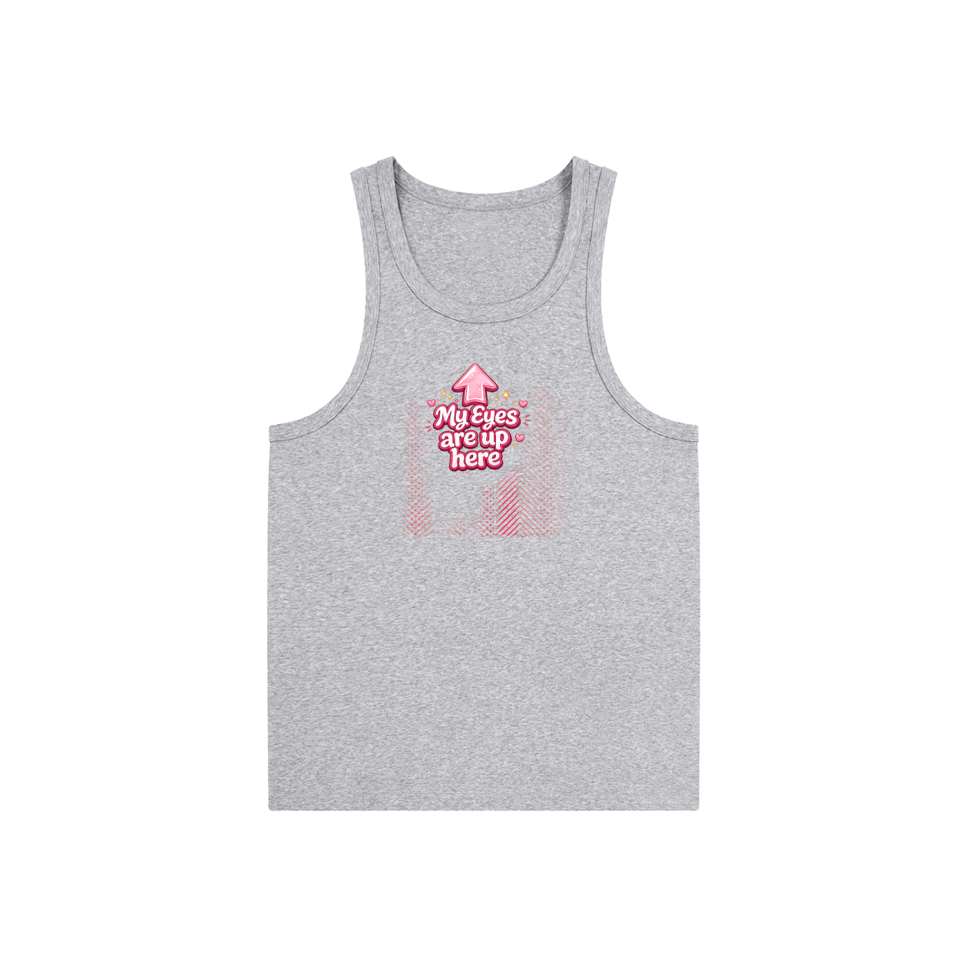 MY EYES ARE UP HERE Essential Performance Tank Top
