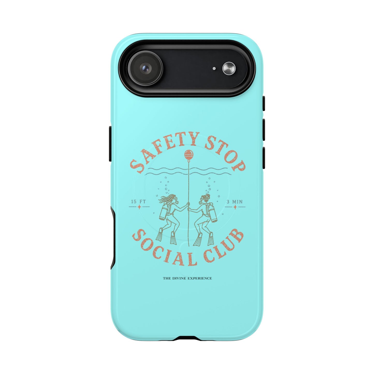 SAFETY STOP SOCIAL CLUB SCUBA Phone Case — Scuba Diving Graphic Tough Magnetic Case