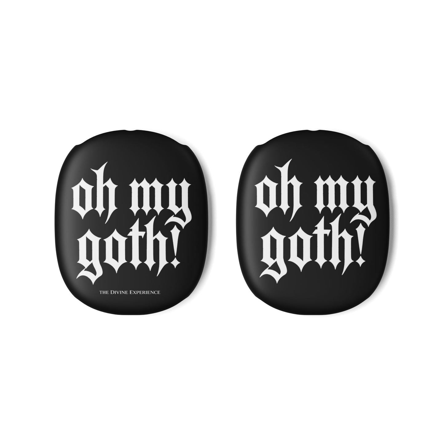 OH MY GOTH AirPod Max Case — Gothic Text Ear Cup Covers