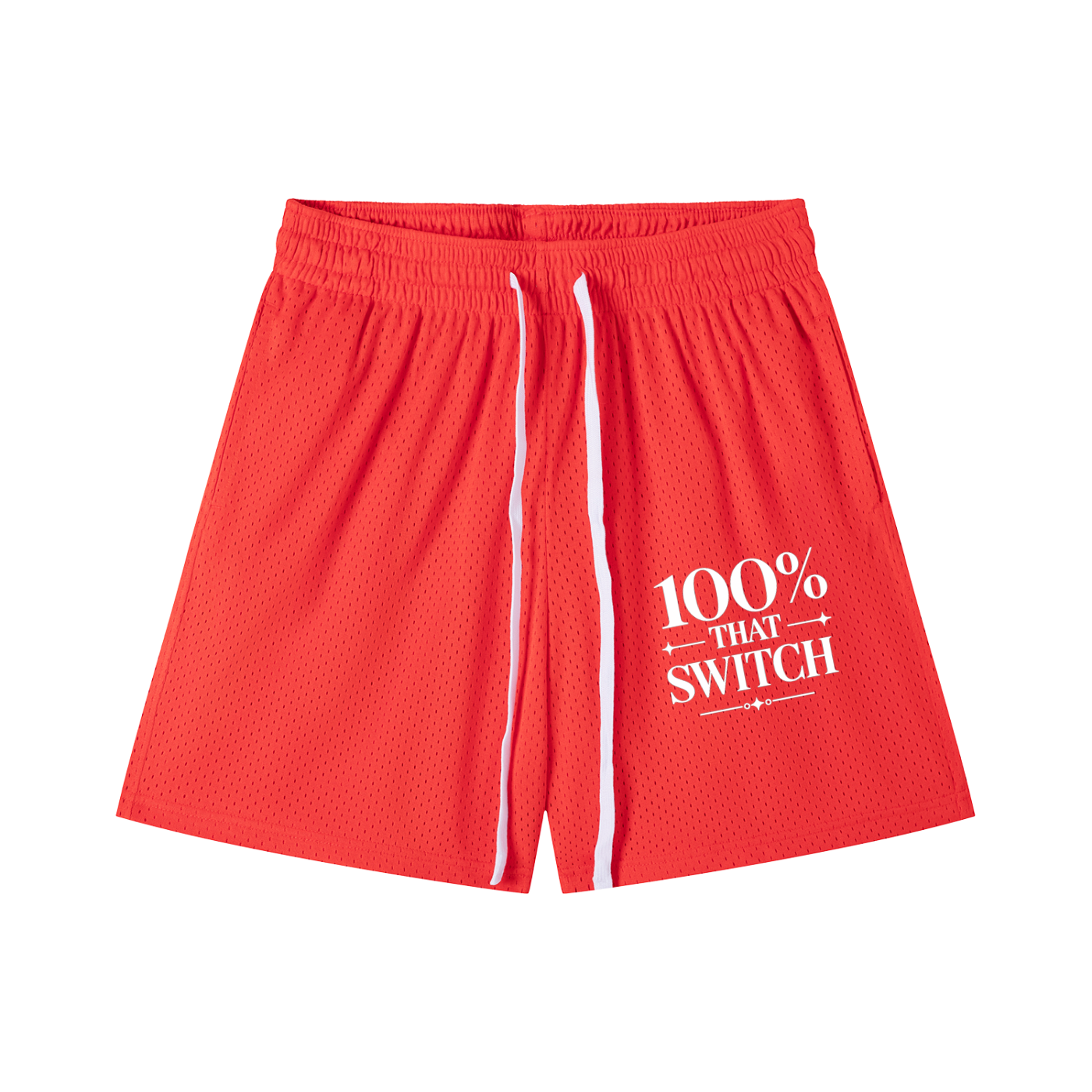 100% THAT SWITCH Mesh Drawstring Shorts