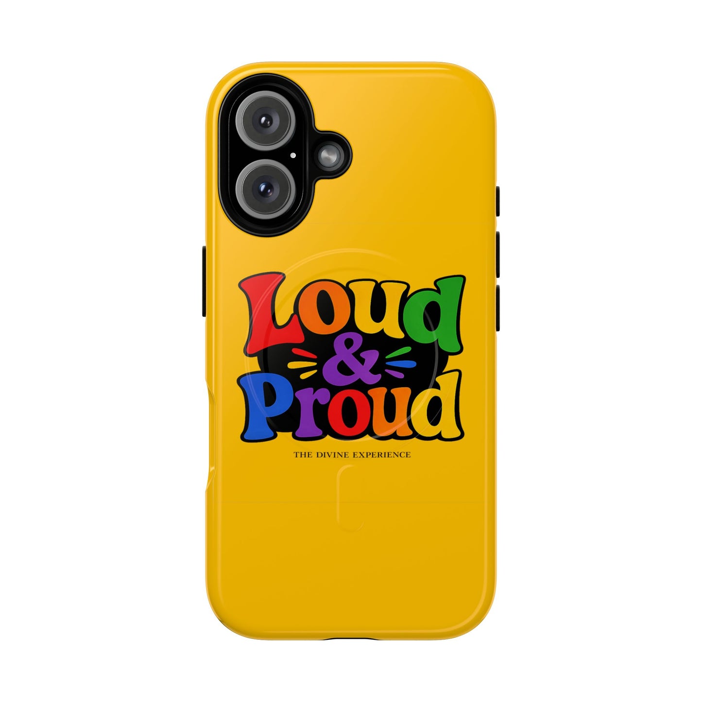 LOUD & PROUD LGBTQ Tough Magnetic Phone Case — Colorful Retro Pride Design