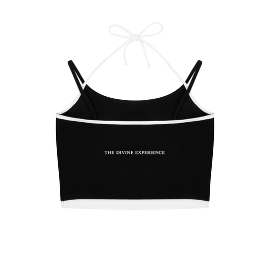 CAKE MIX Contrast Binding Halter Tank Top