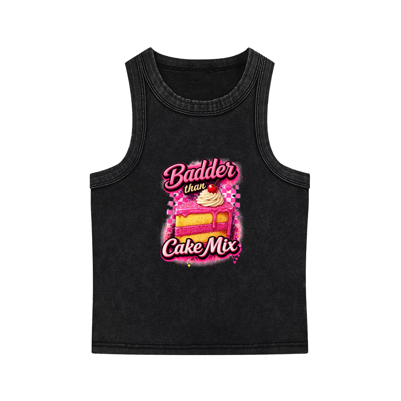 CAKE MIX Snow Washed Tank Top