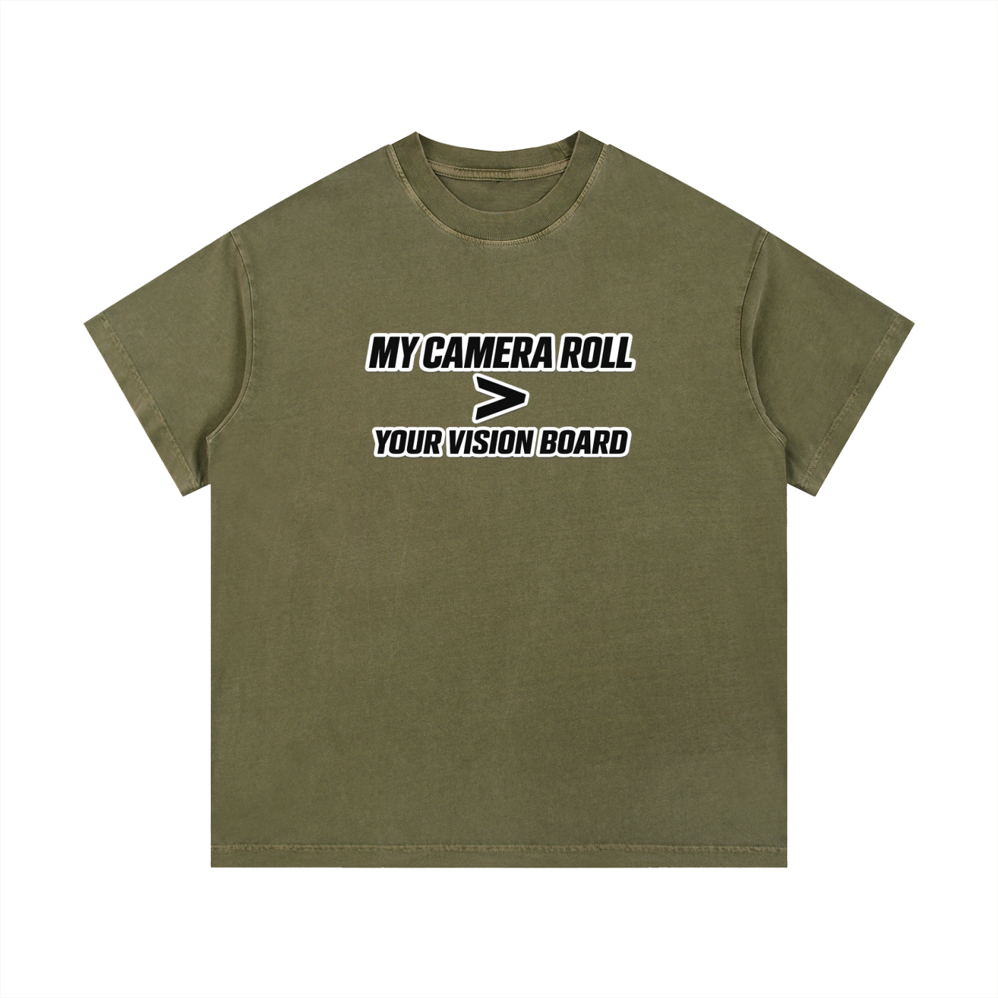 VISION BOARD Vintage Wash Cotton T-Shirt