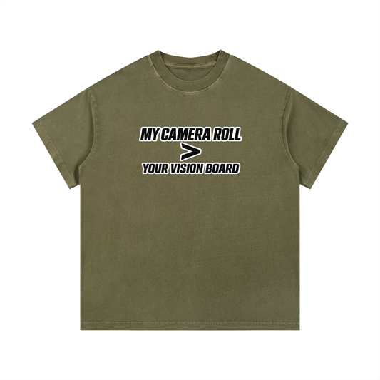 VISION BOARD Vintage Wash Cotton T-Shirt