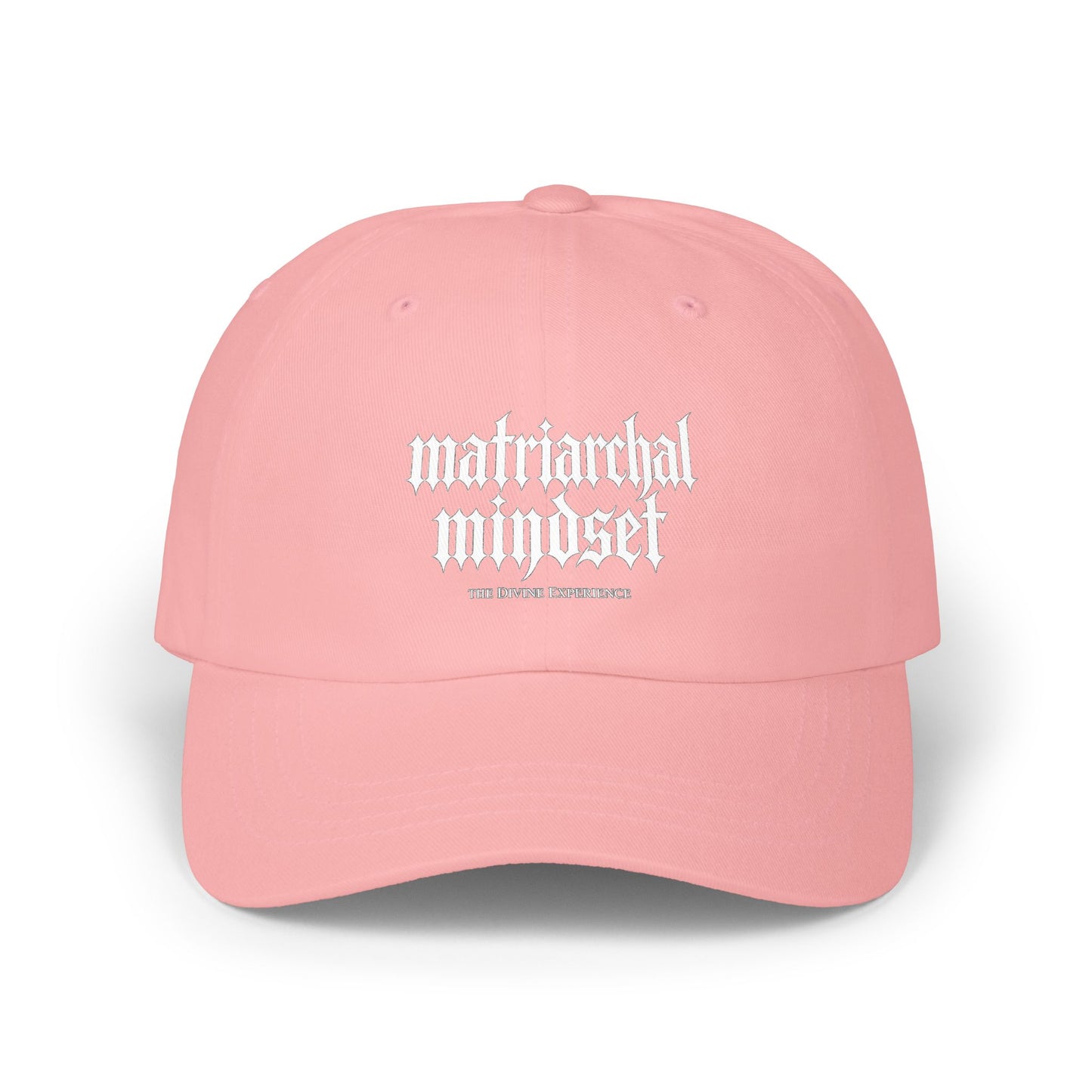MATRIARCHAL MINDSET Embroidered Dad Cap — Feminist Statement Baseball Hat