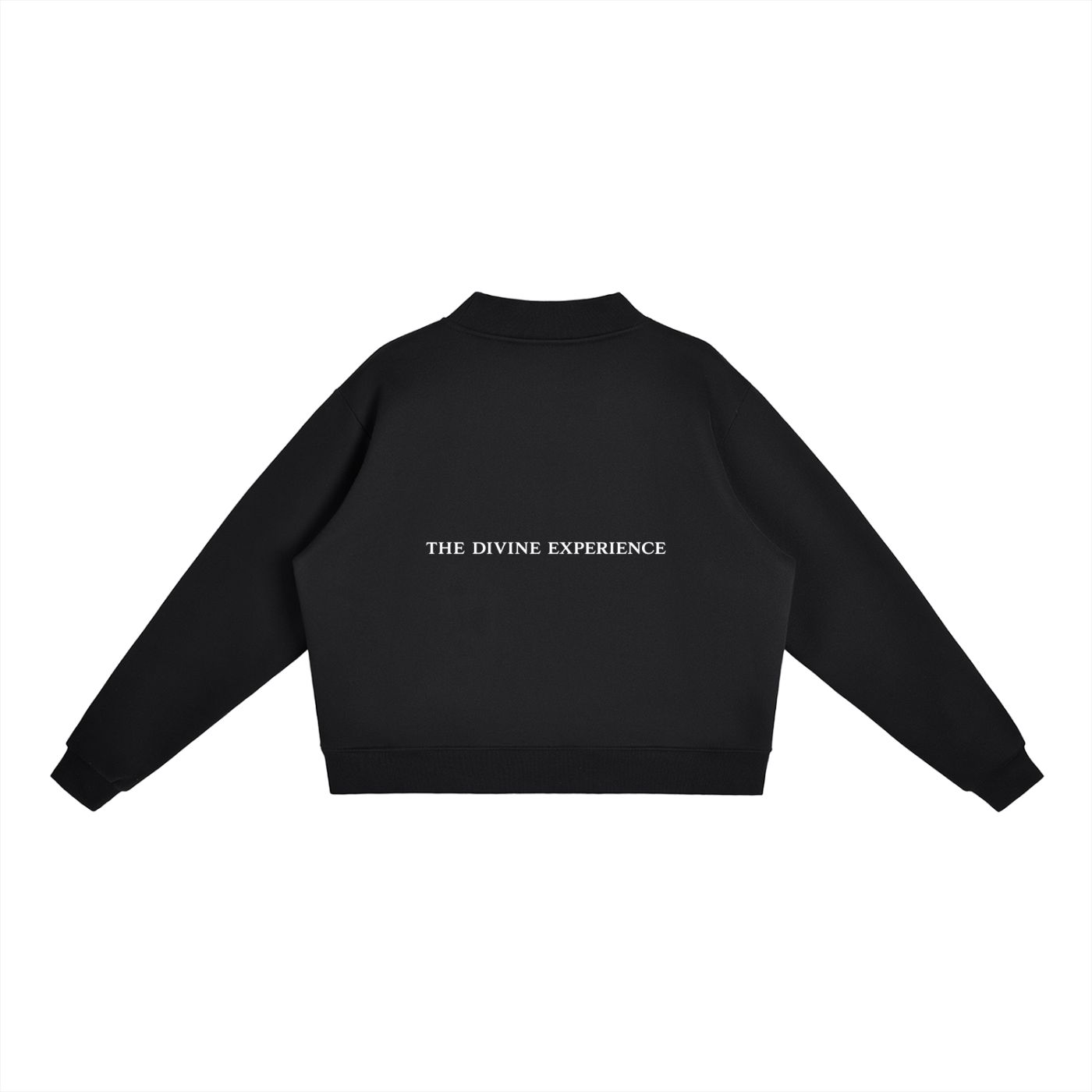 MATRIARCHAL MINDSET Essential Fleece Mock-Neck Crew Sweatshirt