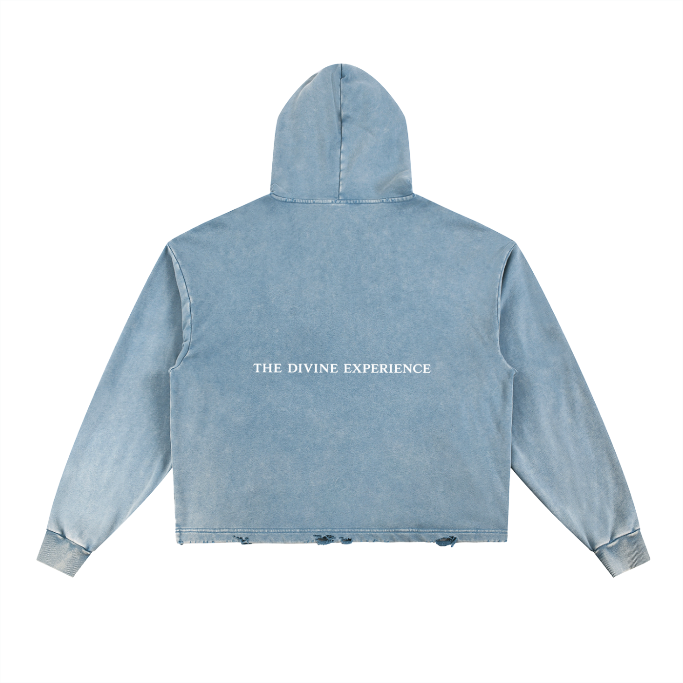 SUNSHINE Vintage Washed Frayed-Hem Hoodie