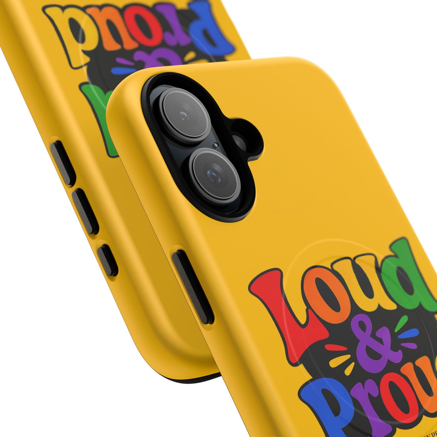 LOUD & PROUD LGBTQ Tough Magnetic Phone Case — Colorful Retro Pride Design
