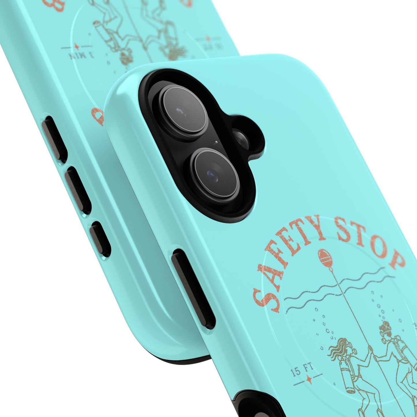 SAFETY STOP SOCIAL CLUB SCUBA Phone Case — Scuba Diving Graphic Tough Magnetic Case