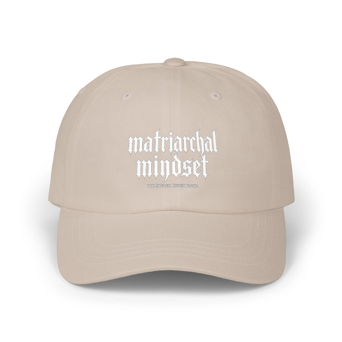 MATRIARCHAL MINDSET Embroidered Dad Cap — Feminist Statement Baseball Hat