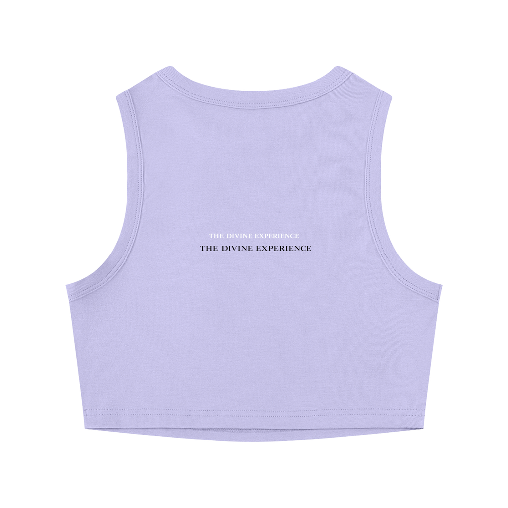 VISION BOARD Women's Tight Crewneck Crop Tank Top