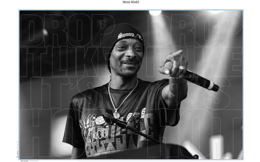 SNOOP DOGG - DROP IT LIKE IT'S HOT - Fine Art Photography Luxury Collectible Print by Makenna Maness