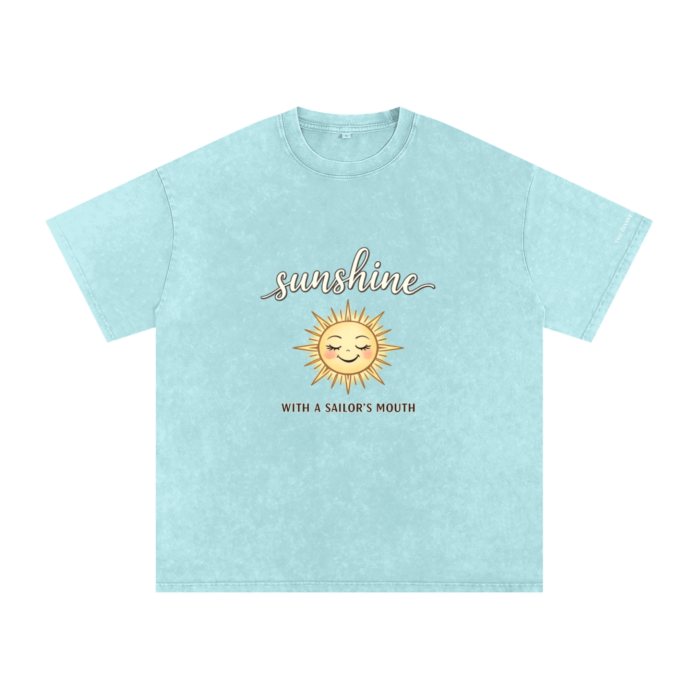 SUNSHINE Snow Washed Oversized Cotton T-Shirt