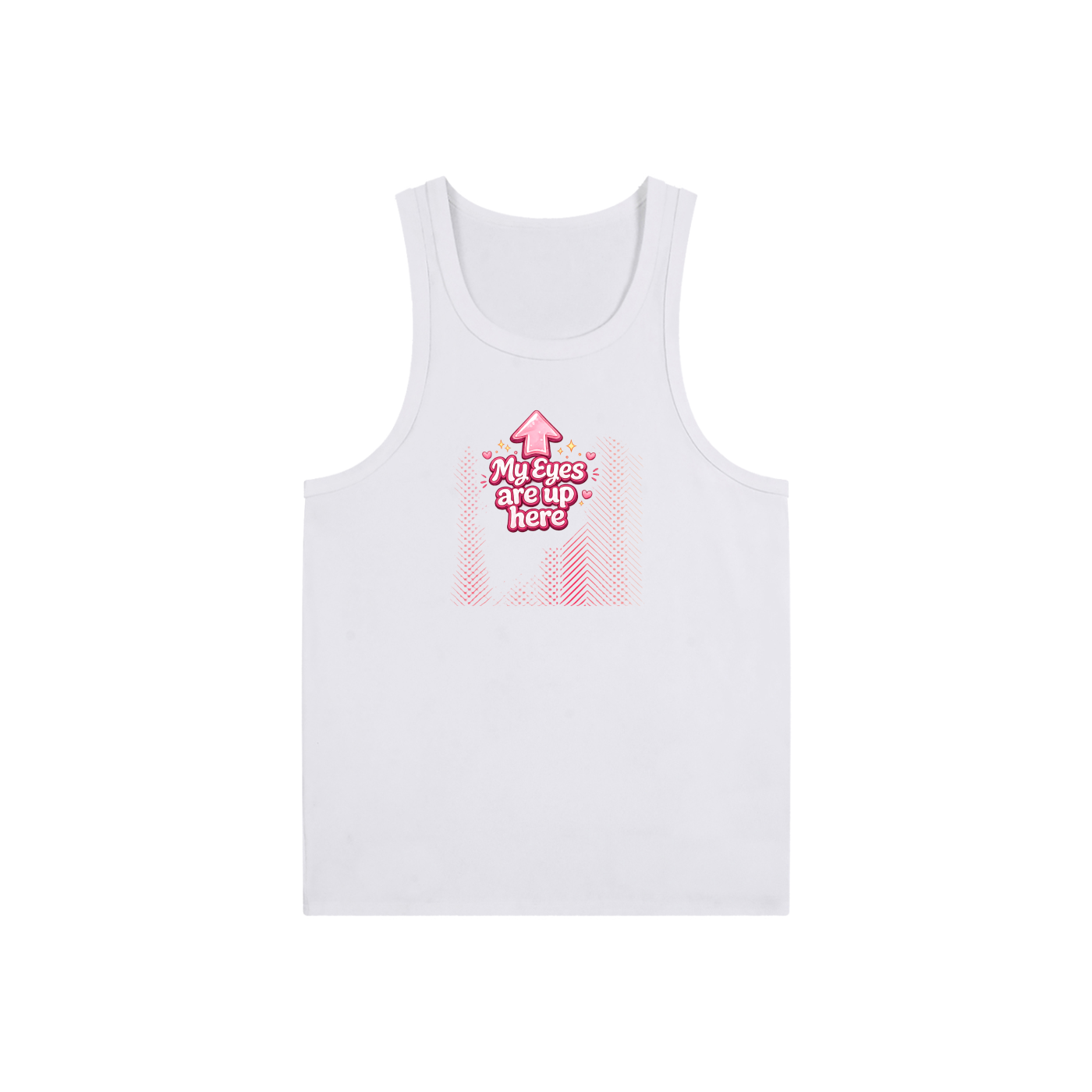 MY EYES ARE UP HERE Essential Performance Tank Top