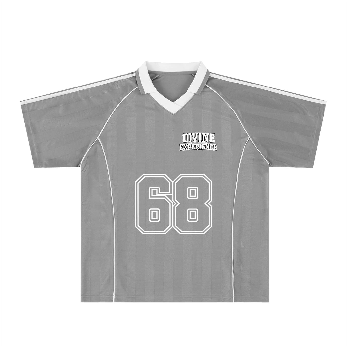 U OWE ME 1 Shadow Stripe Collared Soccer Jersey