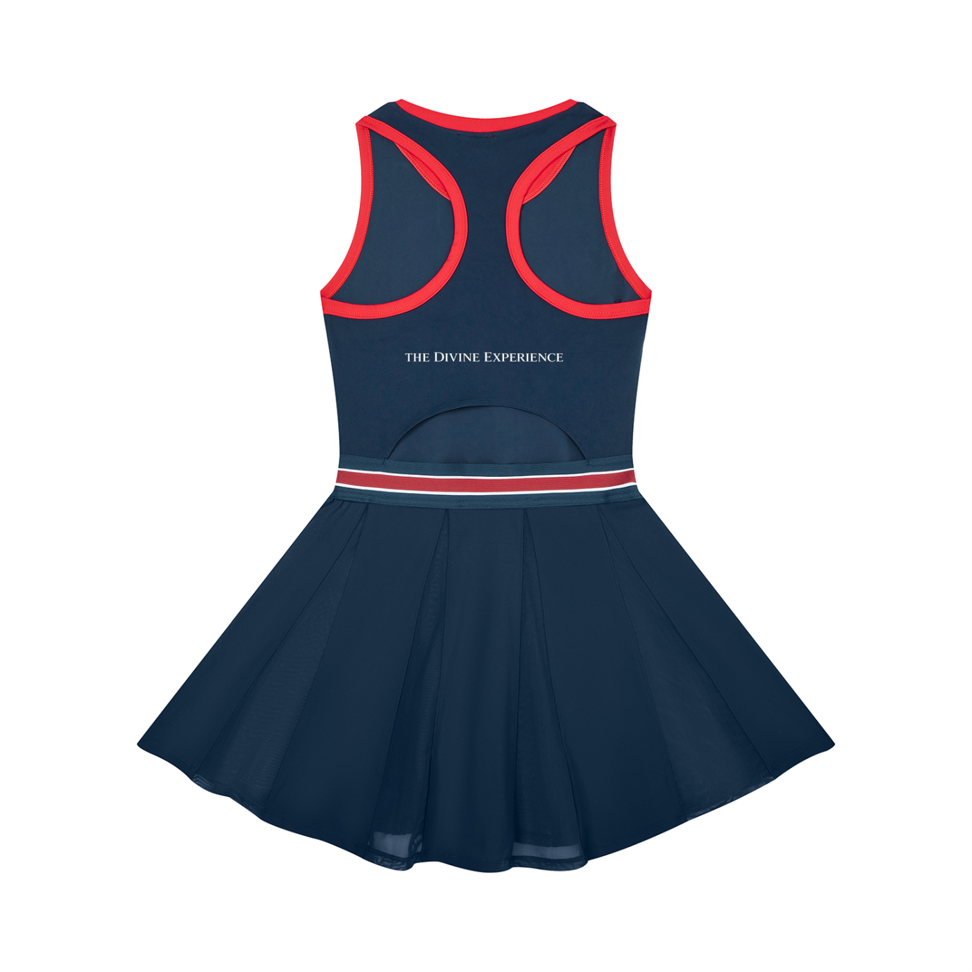 DIVINE EXPERIENCE Women's Color Block A-Line Sleeveless Dress