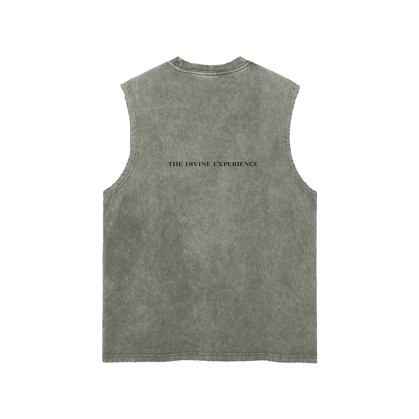 PROFESSIONAL POSER Snow Washed Frayed Hem Tank Top