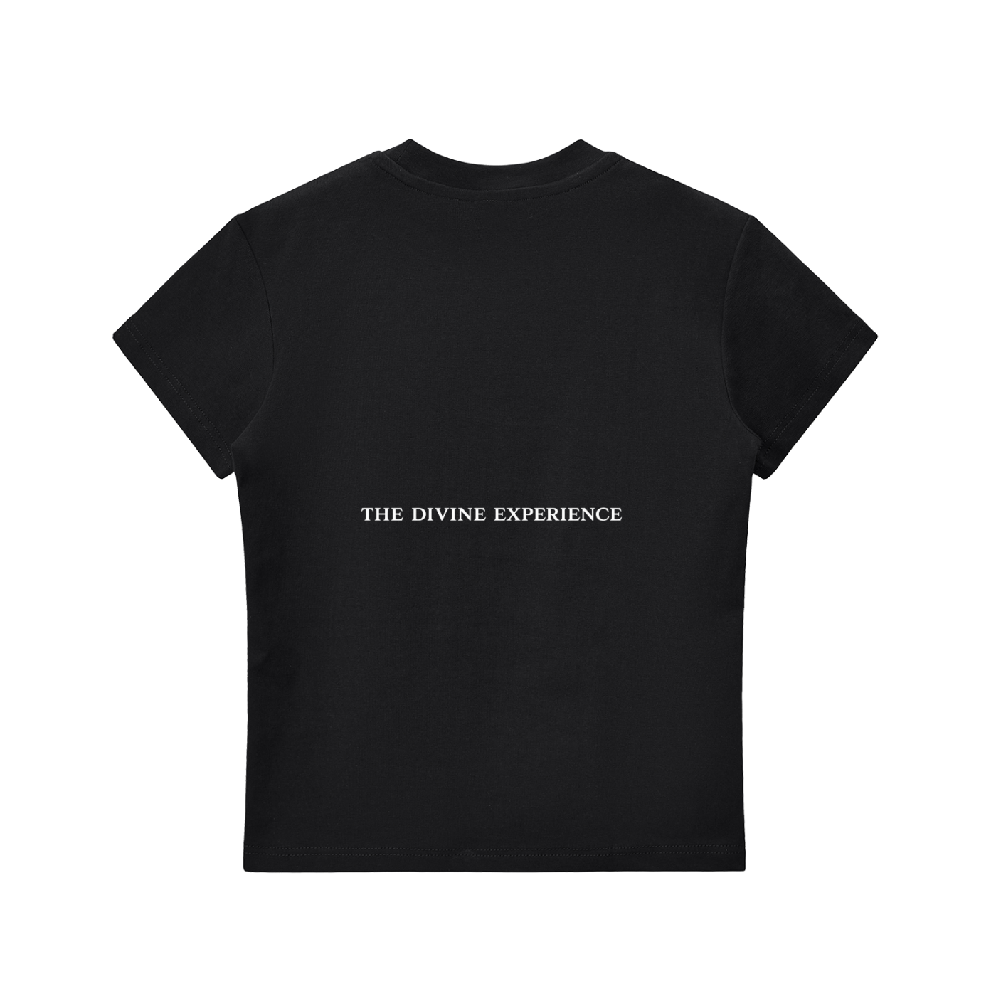 MY EYES ARE UP HERE Essential Bodycon Crewneck T-Shirt