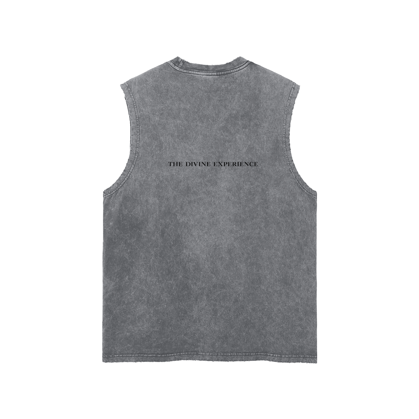 PROFESSIONAL POSER Snow Washed Frayed Hem Tank Top