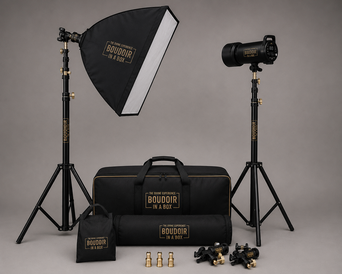 BOUDOIR IN A BOX PROFESSIONAL PHOTOGRAPHY LIGHT STAND KIT