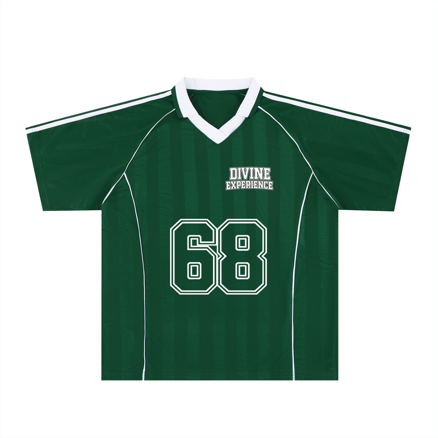 U OWE ME 1 Shadow Stripe Collared Soccer Jersey