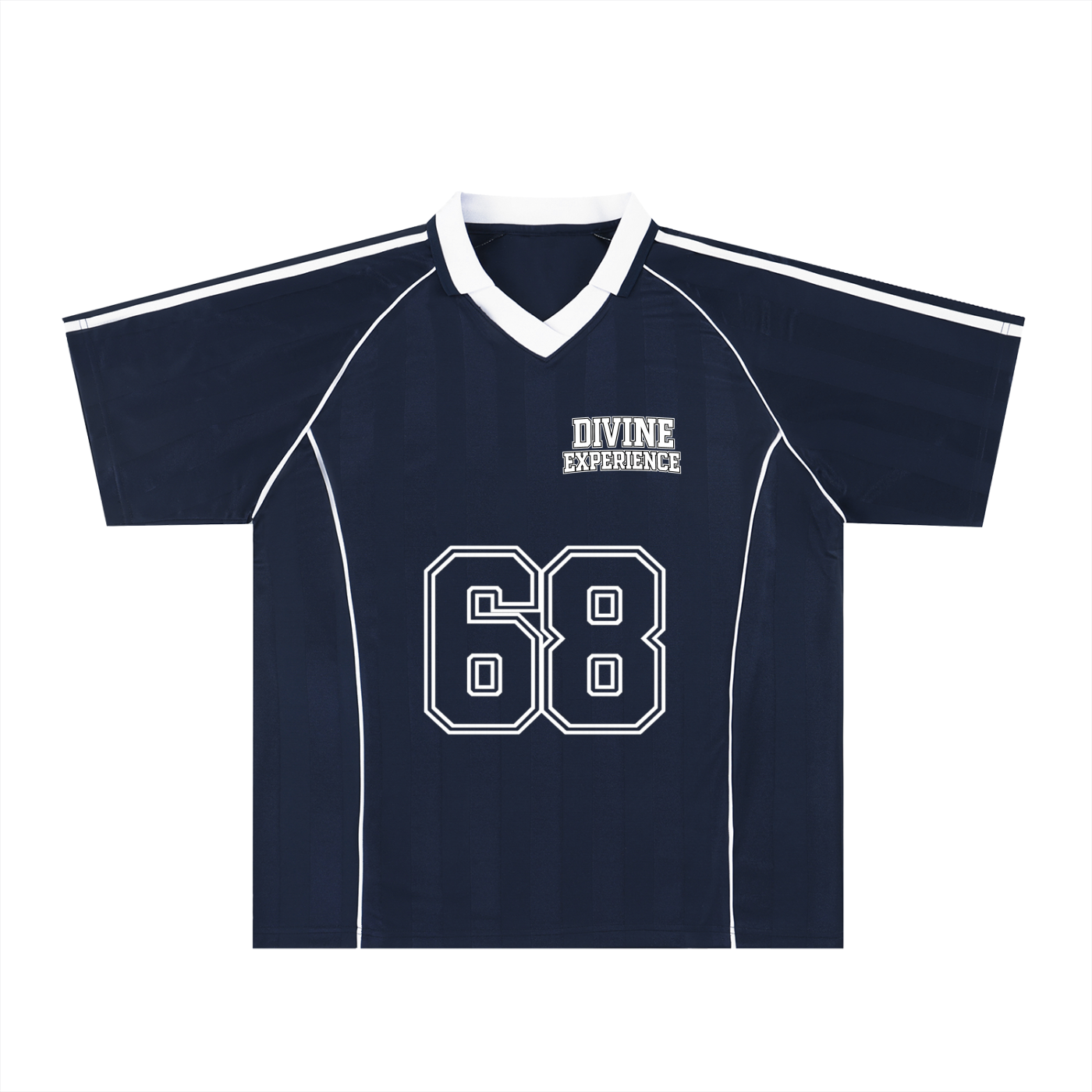 U OWE ME 1 Shadow Stripe Collared Soccer Jersey