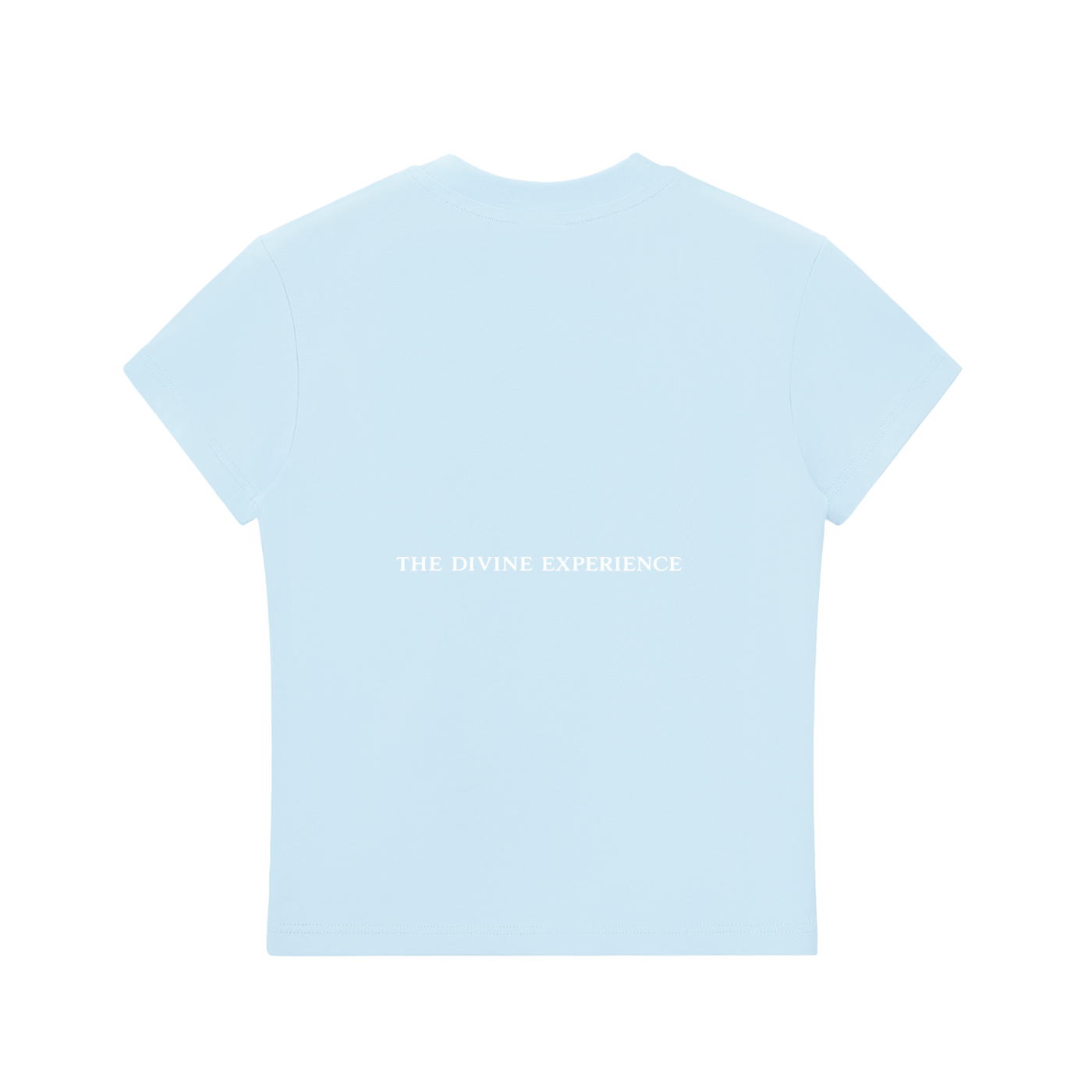 MY EYES ARE UP HERE Essential Bodycon Crewneck T-Shirt