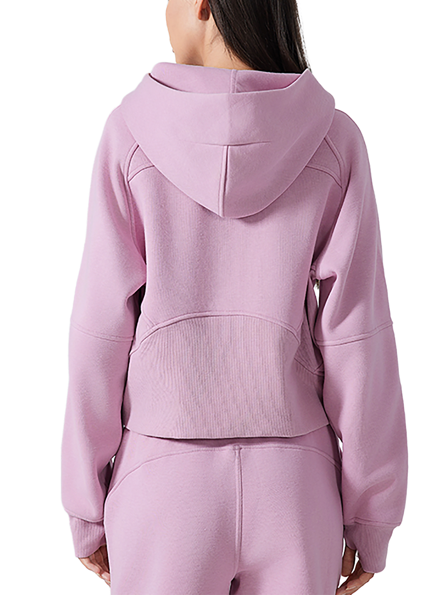DIVINE EXPERIENCE Cropped Half-Zip Hoodie