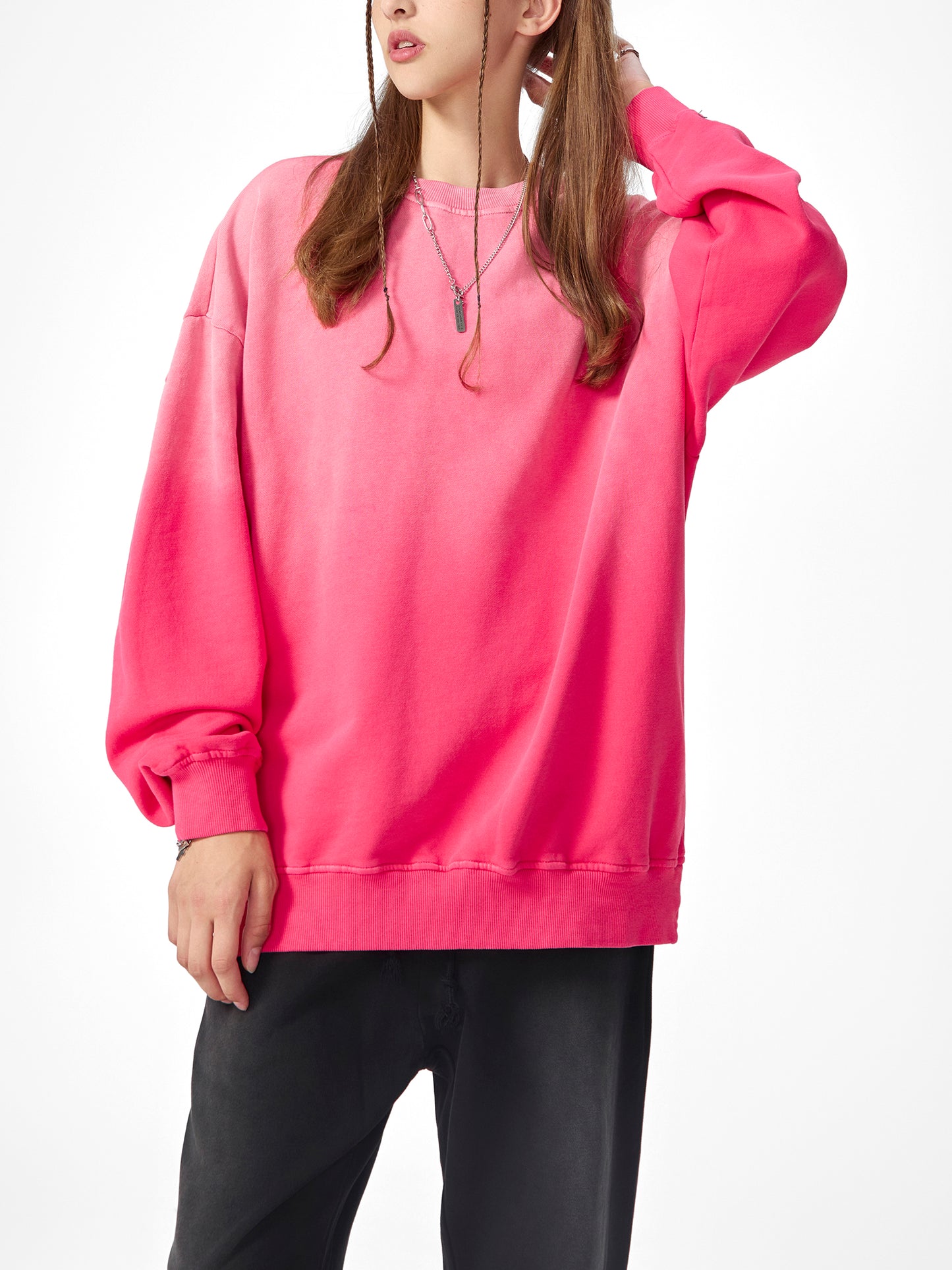 100% THAT SWITCH Sunfade Drop-Shoulder Cotton Sweatshirt