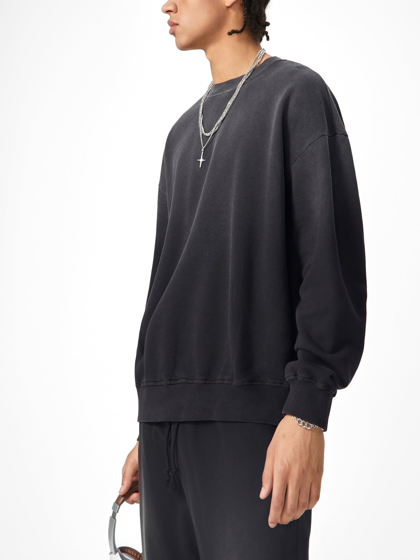 100% THAT SWITCH Sunfade Drop-Shoulder Cotton Sweatshirt