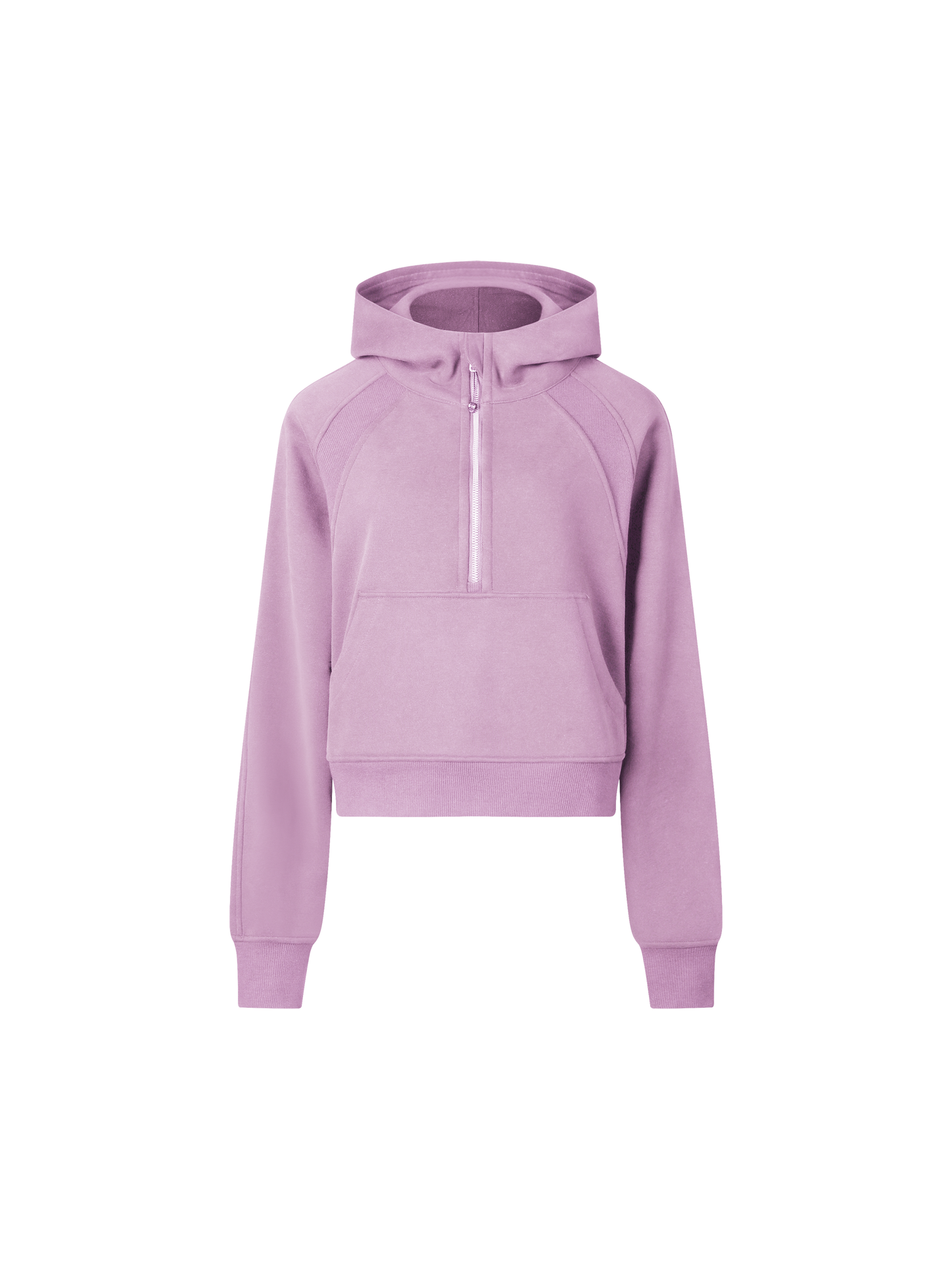 DIVINE EXPERIENCE Cropped Half-Zip Hoodie