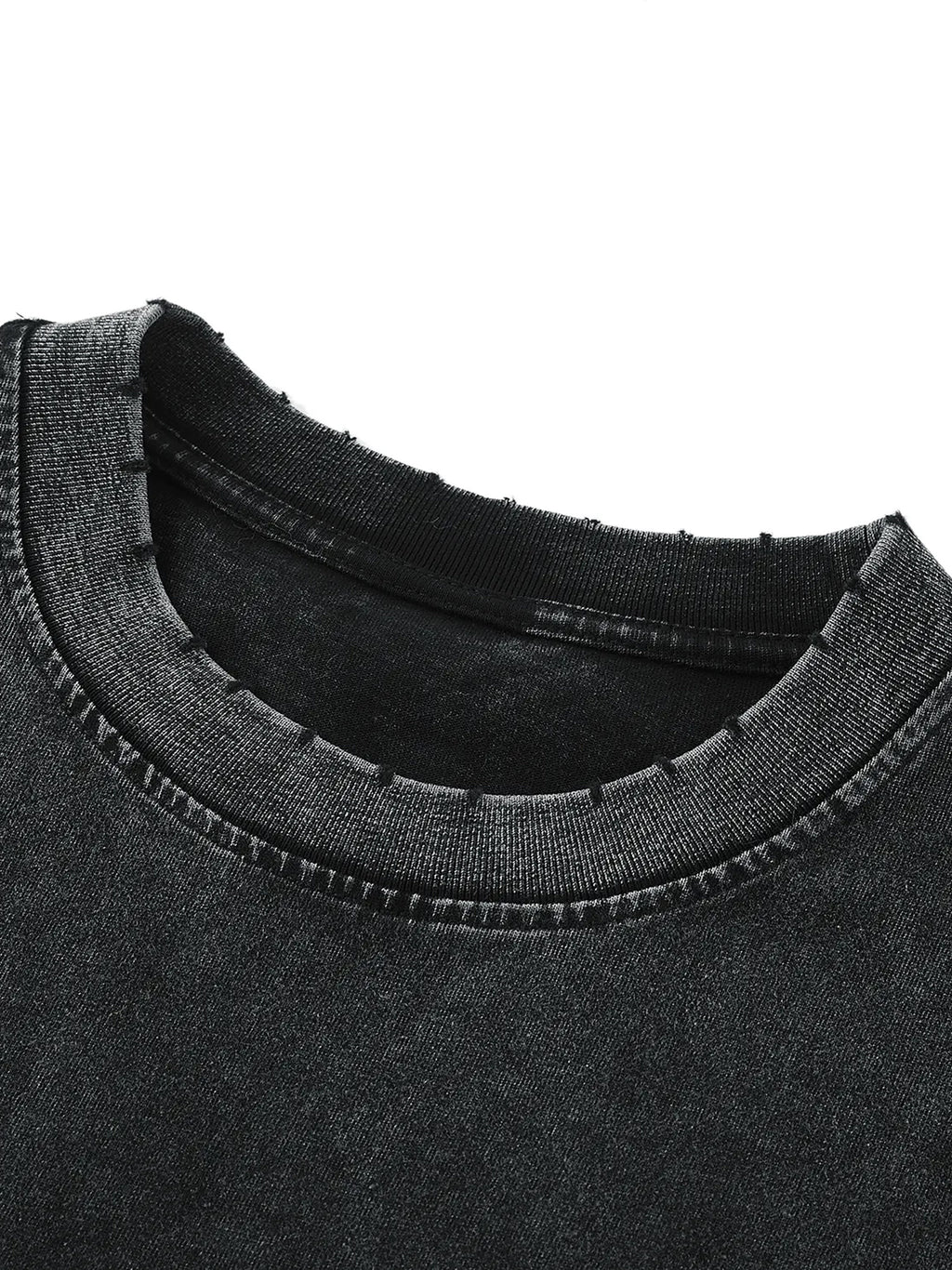 PROFESSIONAL POSER Snow Washed Frayed Hem Tank Top