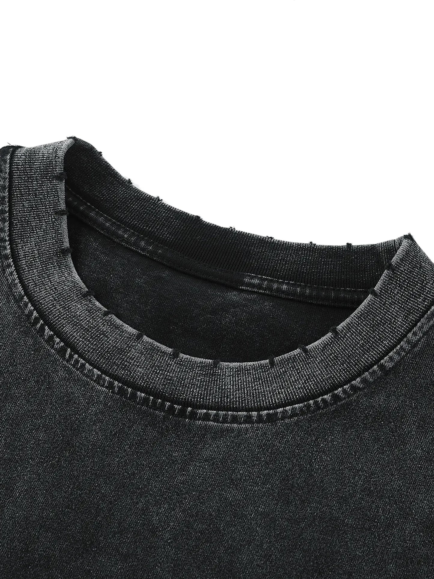 PROFESSIONAL POSER Snow Washed Frayed Hem Tank Top