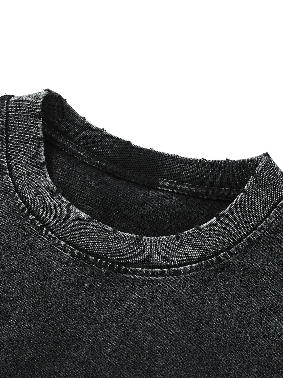 PROFESSIONAL POSER Snow Washed Frayed Hem Tank Top