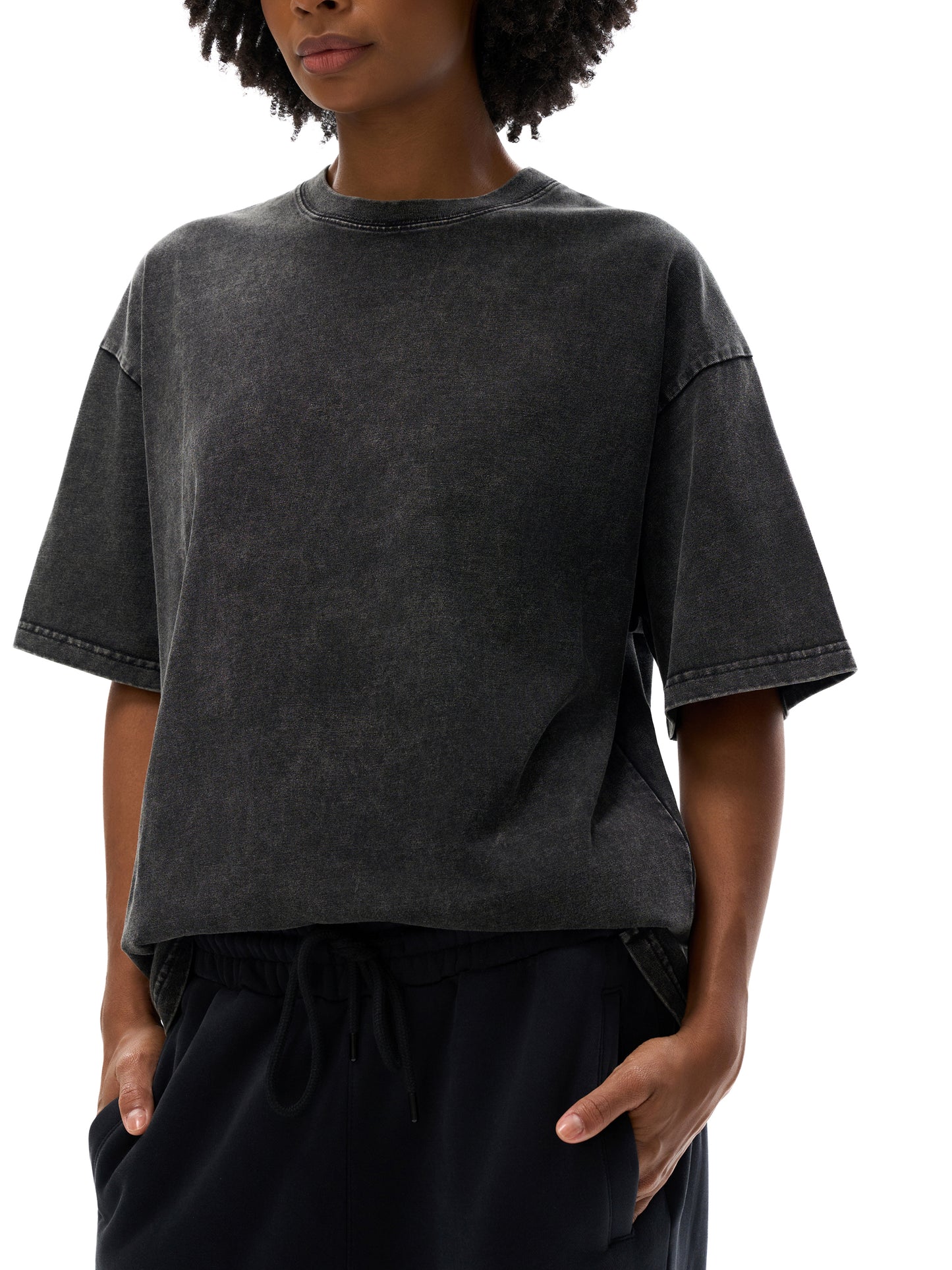 SUNSHINE Snow Washed Oversized Cotton T-Shirt