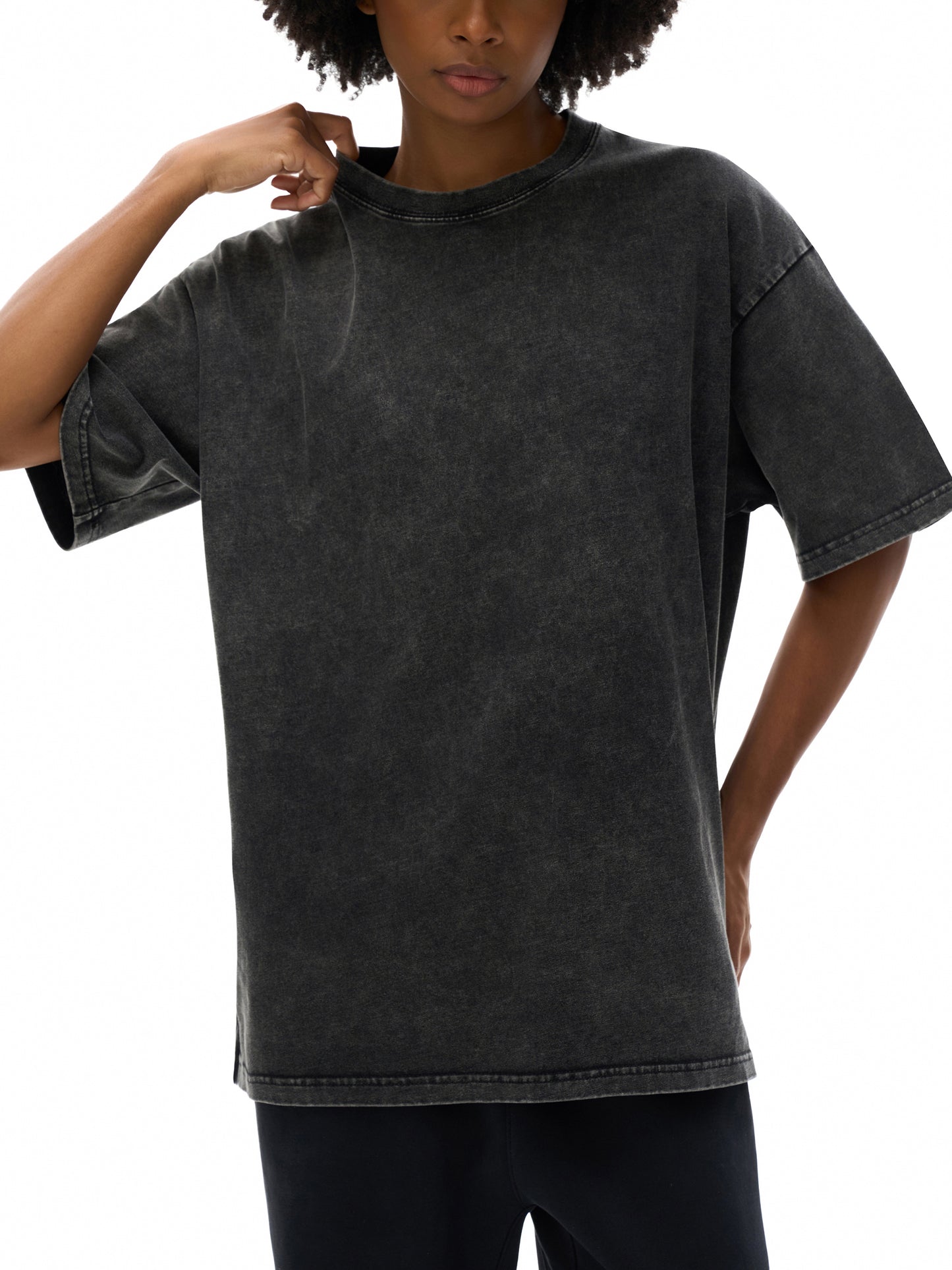 SUNSHINE Snow Washed Oversized Cotton T-Shirt