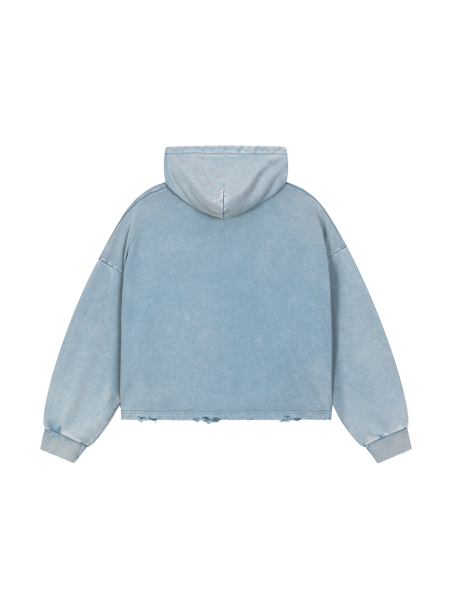 SUNSHINE Vintage Washed Frayed-Hem Hoodie