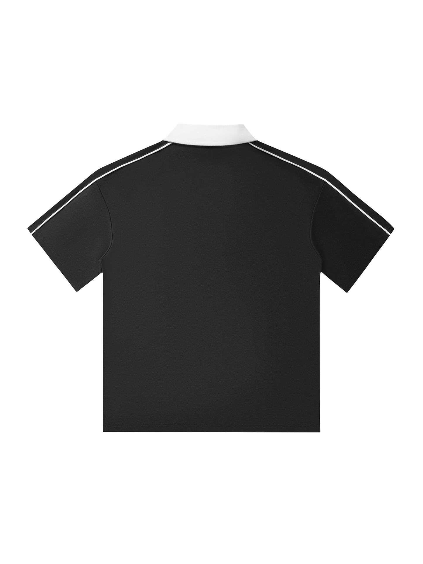 PROFESSIONAL POSER Contrast Collar Short-Sleeve Polo Shirt