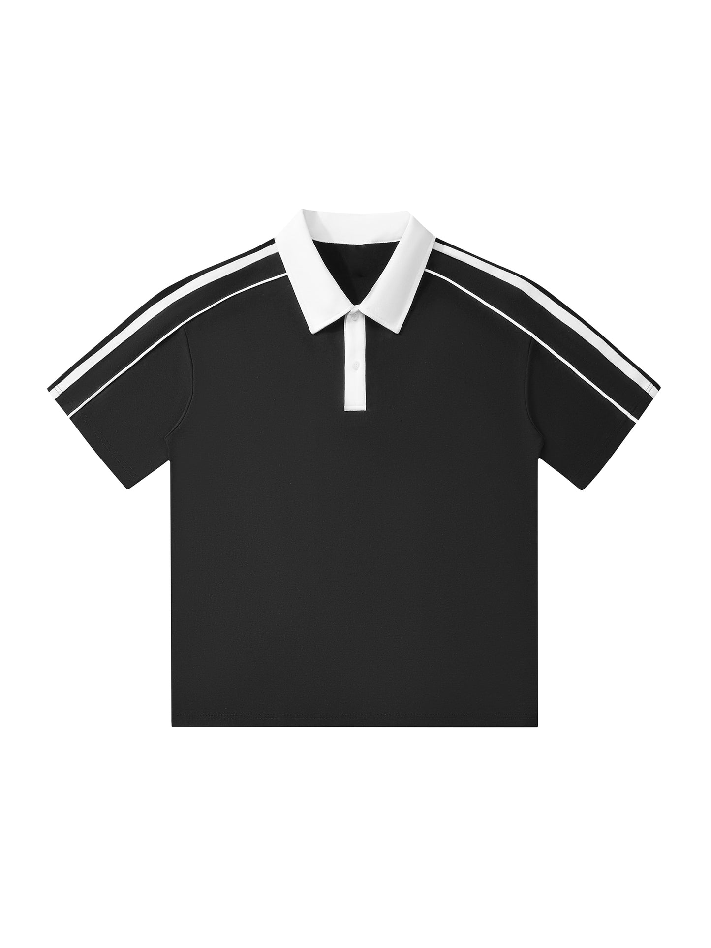 PROFESSIONAL POSER Contrast Collar Short-Sleeve Polo Shirt