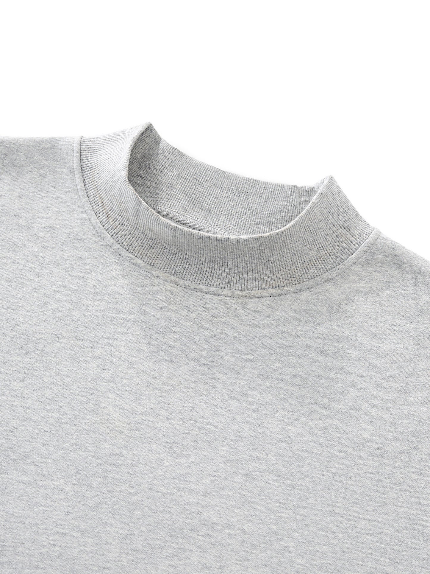 MATRIARCHAL MINDSET Essential Fleece Mock-Neck Crew Sweatshirt