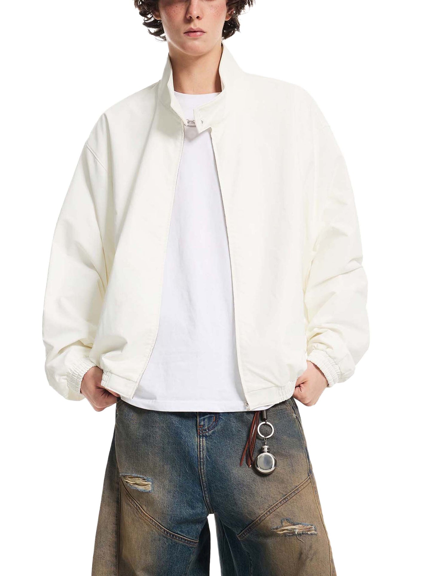 PROFESSIONAL POSER Stand Collar Bomber Jacket