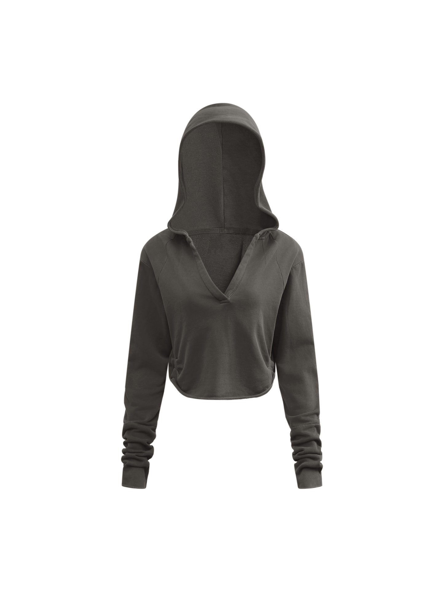 INTRUSIVE THOT Vintage Washed Raw Edge Hoodie